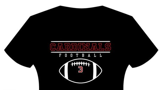 Cardinals Football Tee
