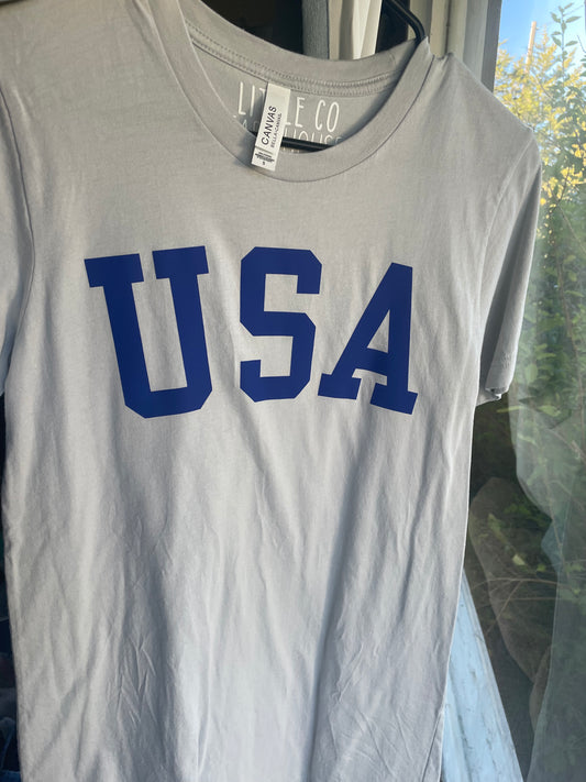 USA Tee Grey