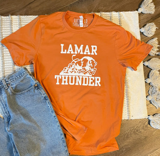 Lamar Thunder Orange Tee