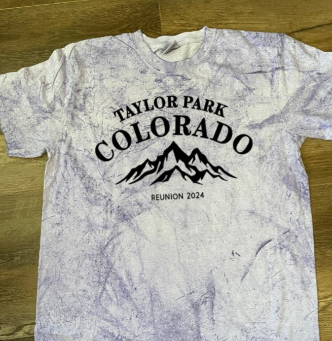 Taylor Park 2024 Reunion Tee (color blast) adult sizes