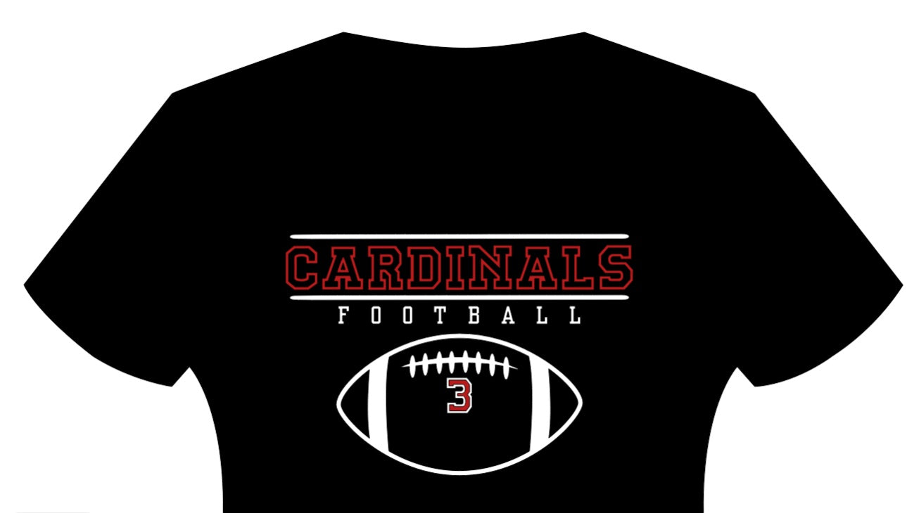 Cardinals Football Tee