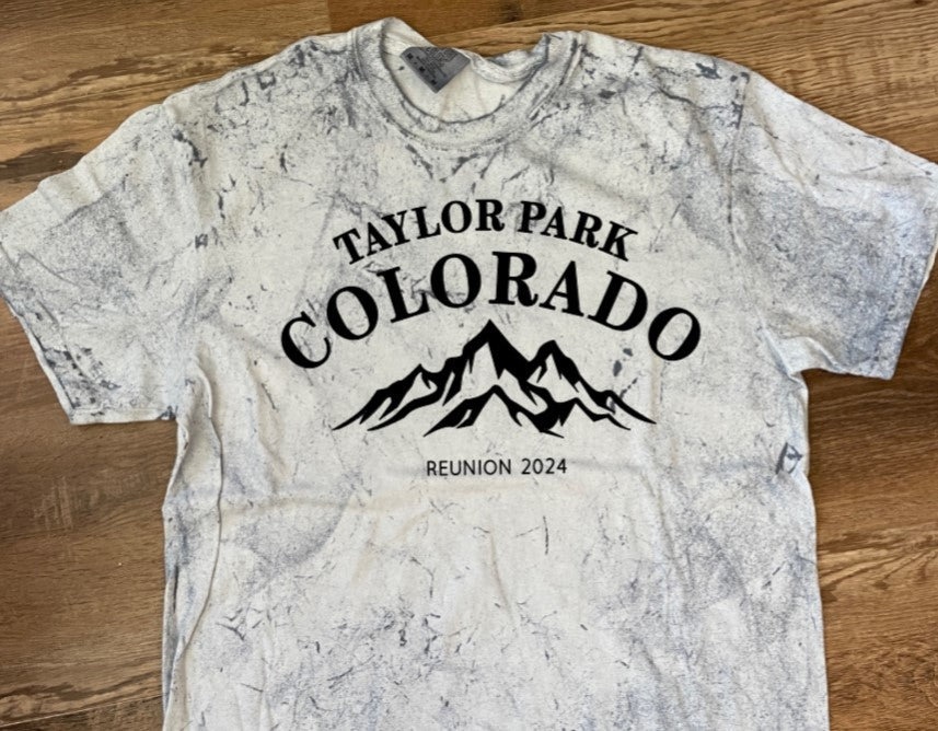 Taylor Park 2024 Reunion Tee (color blast) adult sizes