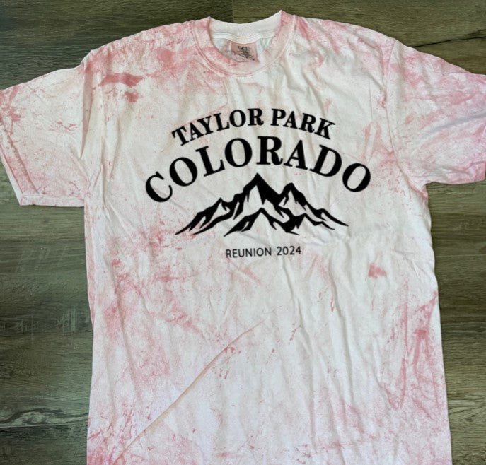 Taylor Park 2024 Reunion Tee (color blast) adult sizes
